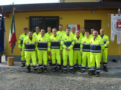 Foto del gruppo volontari protezione civile di Traona